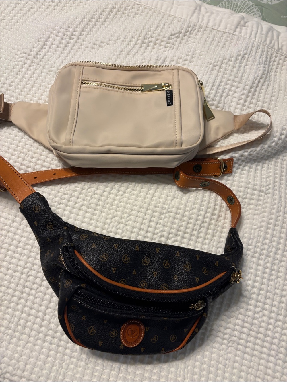 Valleverde leather Black and Brown sling/ zorfin sling